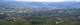  Panorama sur le site d'Aubagne Gémenos. On distingue de gauche à droite dans le fond: Gemenos et le Vallon de St Pons.  Le mont Cruvelier, Le vallon qui remonte au col de l'Ange, le petit massif de la Tête du Drouard, LA grande Carrière et l'autoroute A50 de Toulon. A droite le Cap Canaille. (c) Christophe ANTOINE
1000*318 pixels (39692 octets)(i1748)